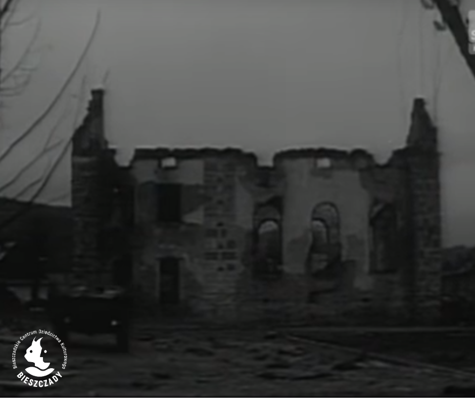 Ruina synagogi w Baligrodzie