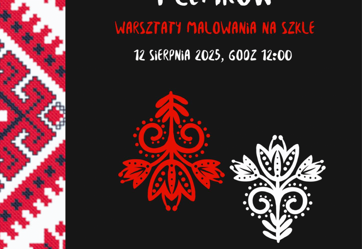 warsztaty malowania na szkle w Bieszczadach – uczestnicy tworzą tradycyjne wzory